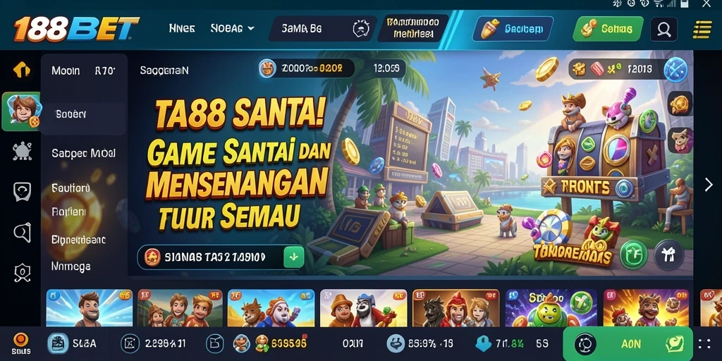 Screenshot utama 188BET menampilkan gameplay Casual yang seru.