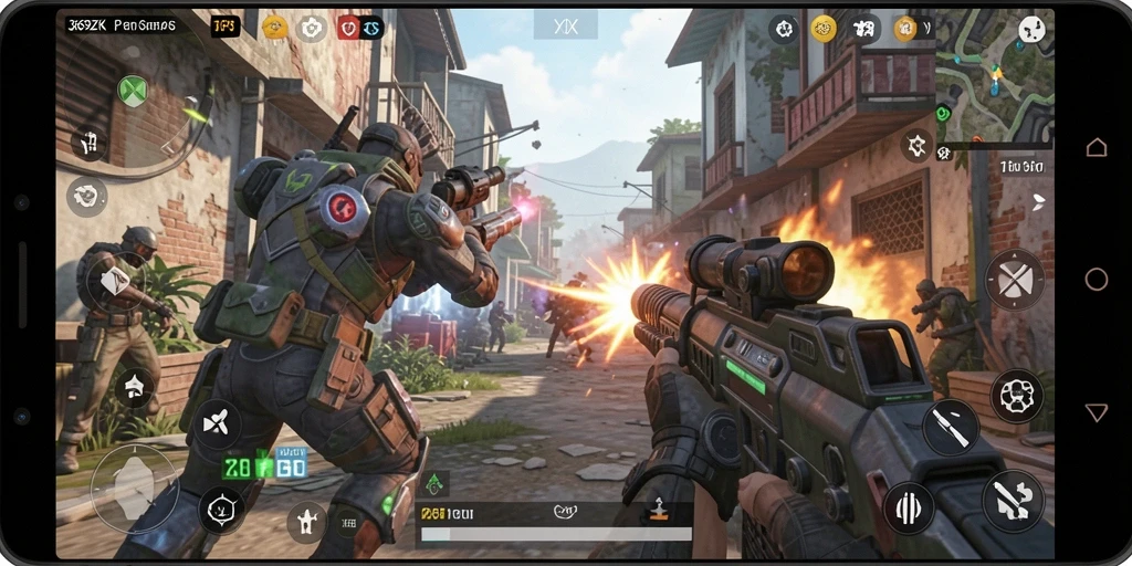 Screenshot gameplay seru <strong>369ZK</strong> dalam pertempuran intens.
