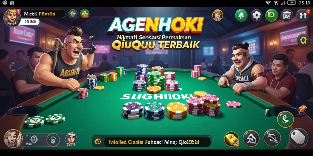Tampilan gameplay seru AGENHOKI saat bermain QiuQiu.