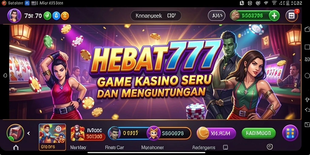 Tampilan gameplay HEBAT777 yang mendebarkan dan interaktif.