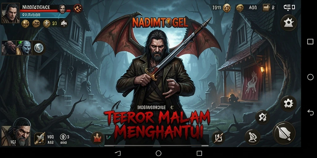 Tampilan gameplay NADIMTOGEL yang menegangkan dan menyeramkan.