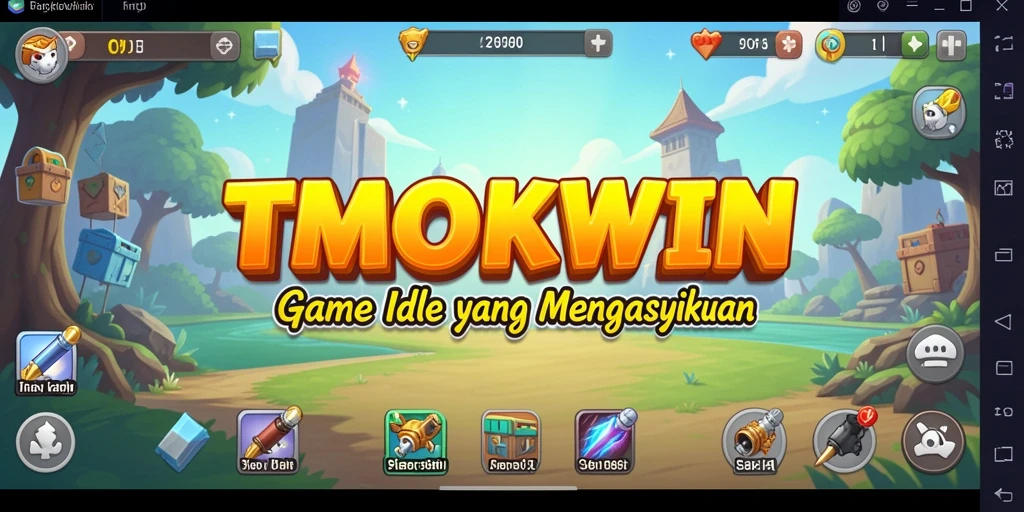 Tampilan gameplay TMOKWIN yang menarik dalam genre Idle.