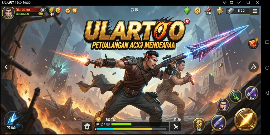 Tampilan gameplay ULARTOTO yang mendebarkan dan penuh aksi seru.
